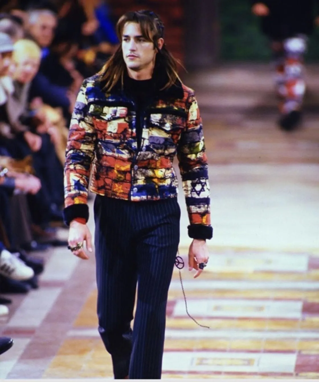 JPG Vintage Cropped fringed jeans