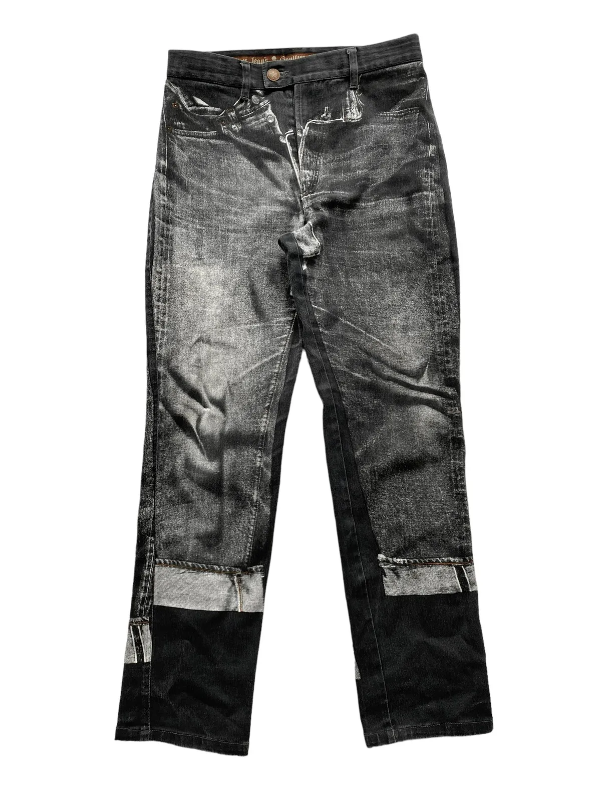 Jean Paul Gaultier AW98 « Trompe l’oeil » denim jeans