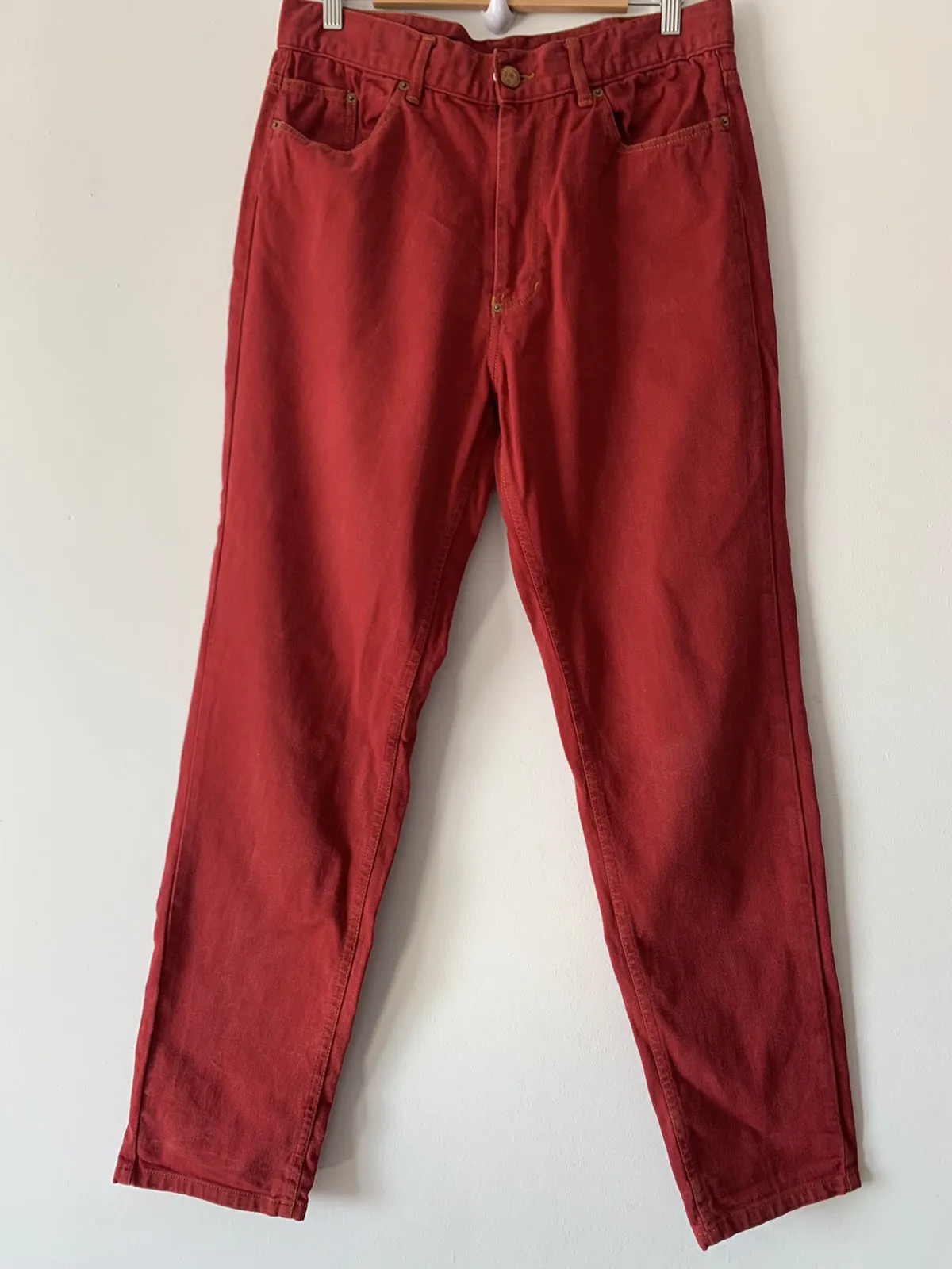 🔥 Jean Paul Gaultier Red Cotton Jeans