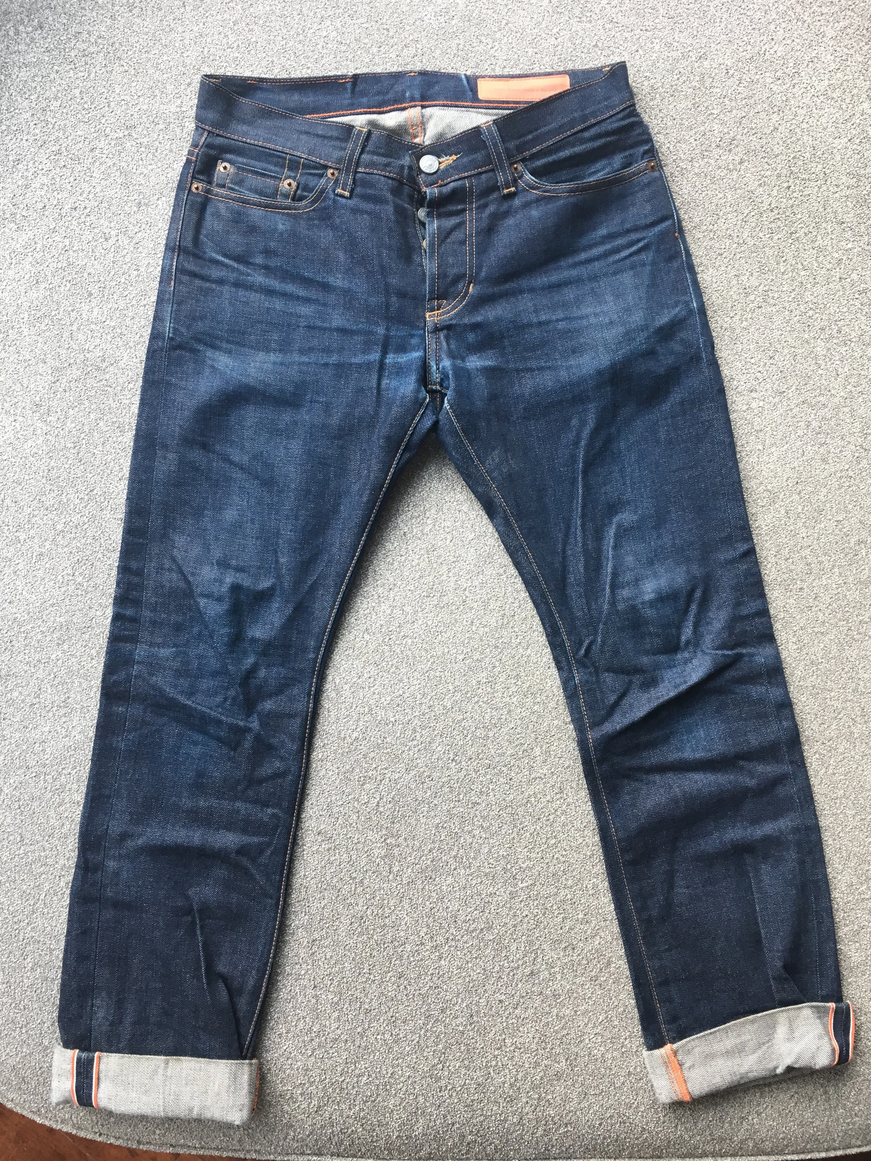 Jean Shop Slim Fit Coated Raw Denim