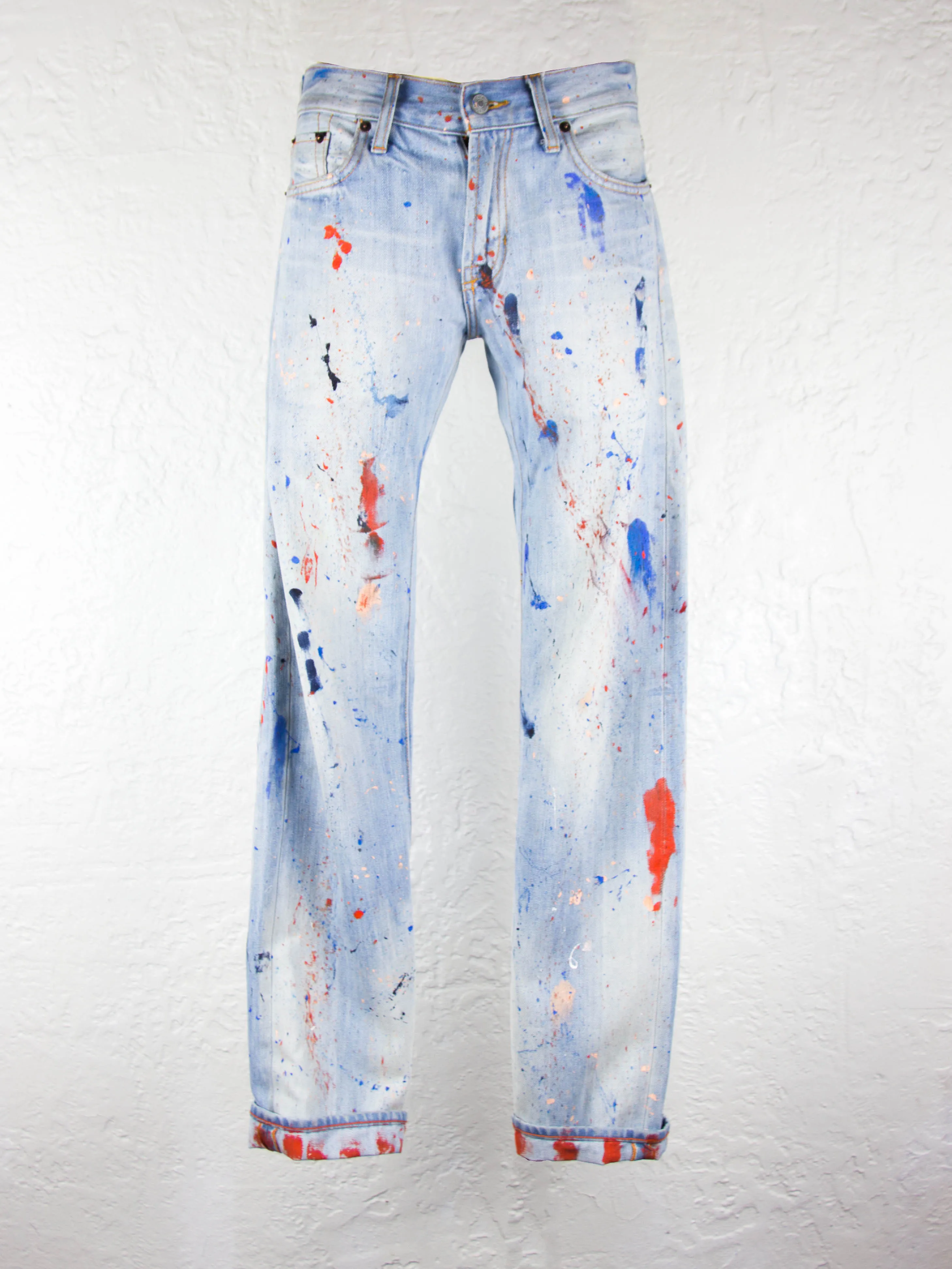 Custom Paint Splattered Jeans X William Sylas