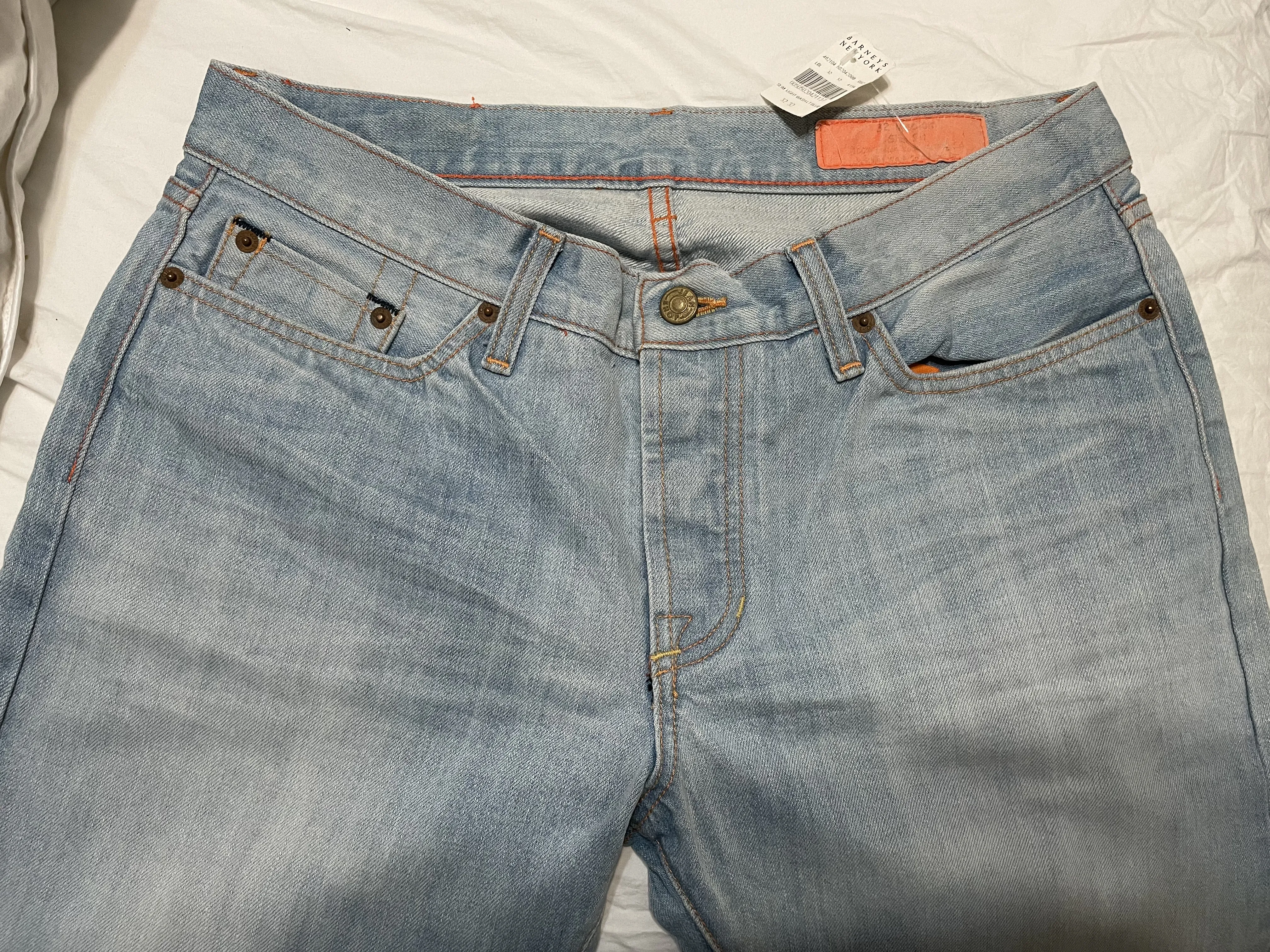 Jean Shop Stone Wash Selvedge Jeans W32 X 32