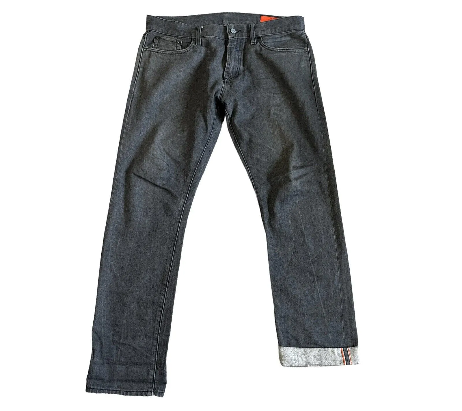 Jean Shop $185 Mick Slim Fit Selvedge Jeans 36 x 31 Raw Grey