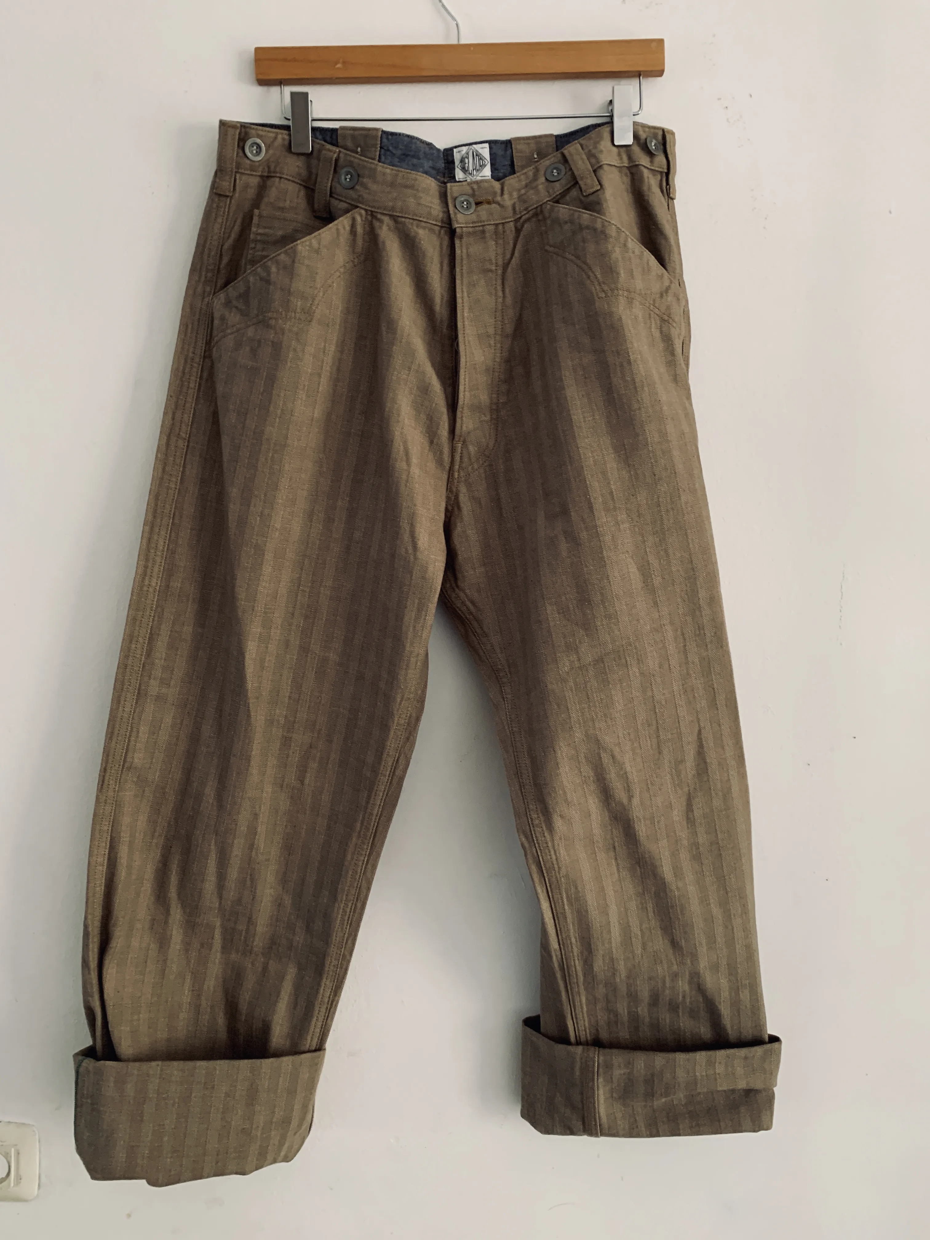 Jelado Overall Herringbone Work Trousers