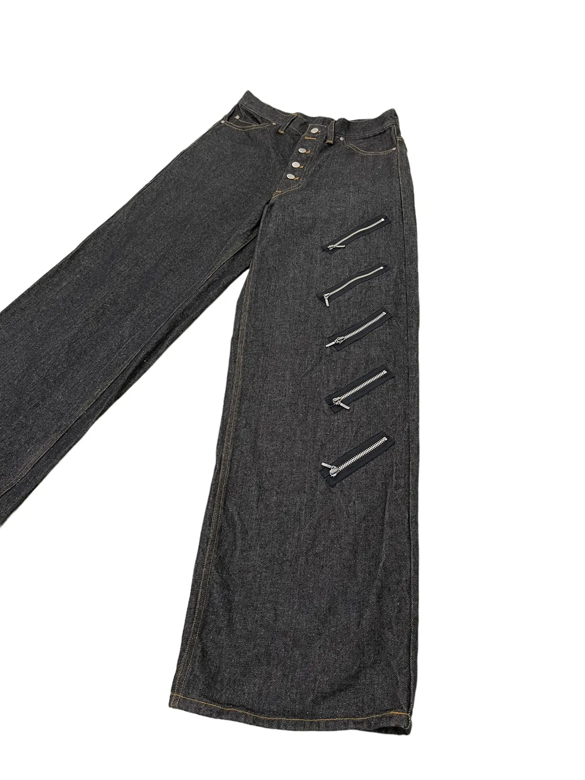 Wide Leg Baggy Denim Nivety Japan Multizipped 41🟦