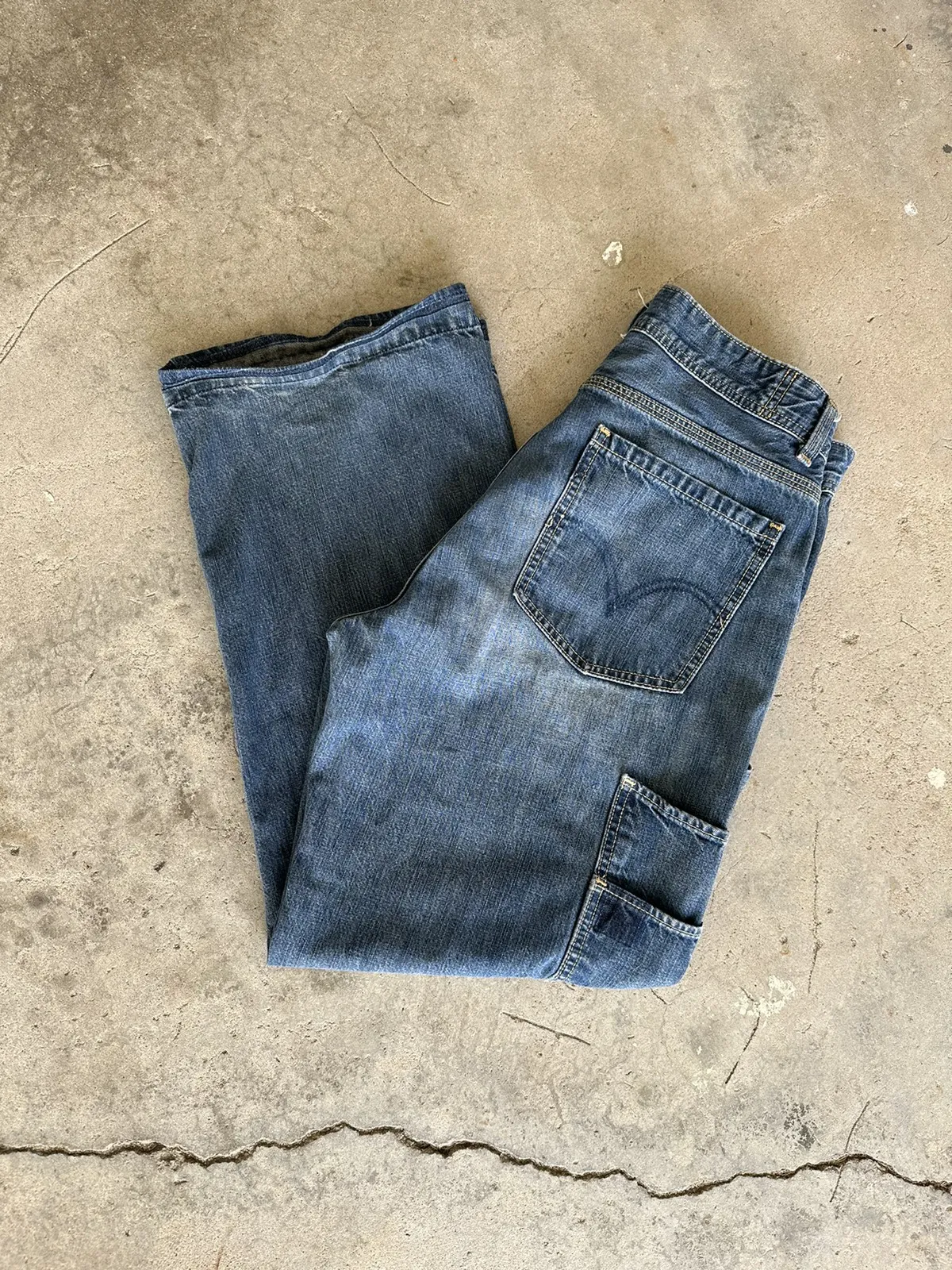 Y2K Vintage Levi’s Painter Jeans Denim JNCO 00s Style Blue