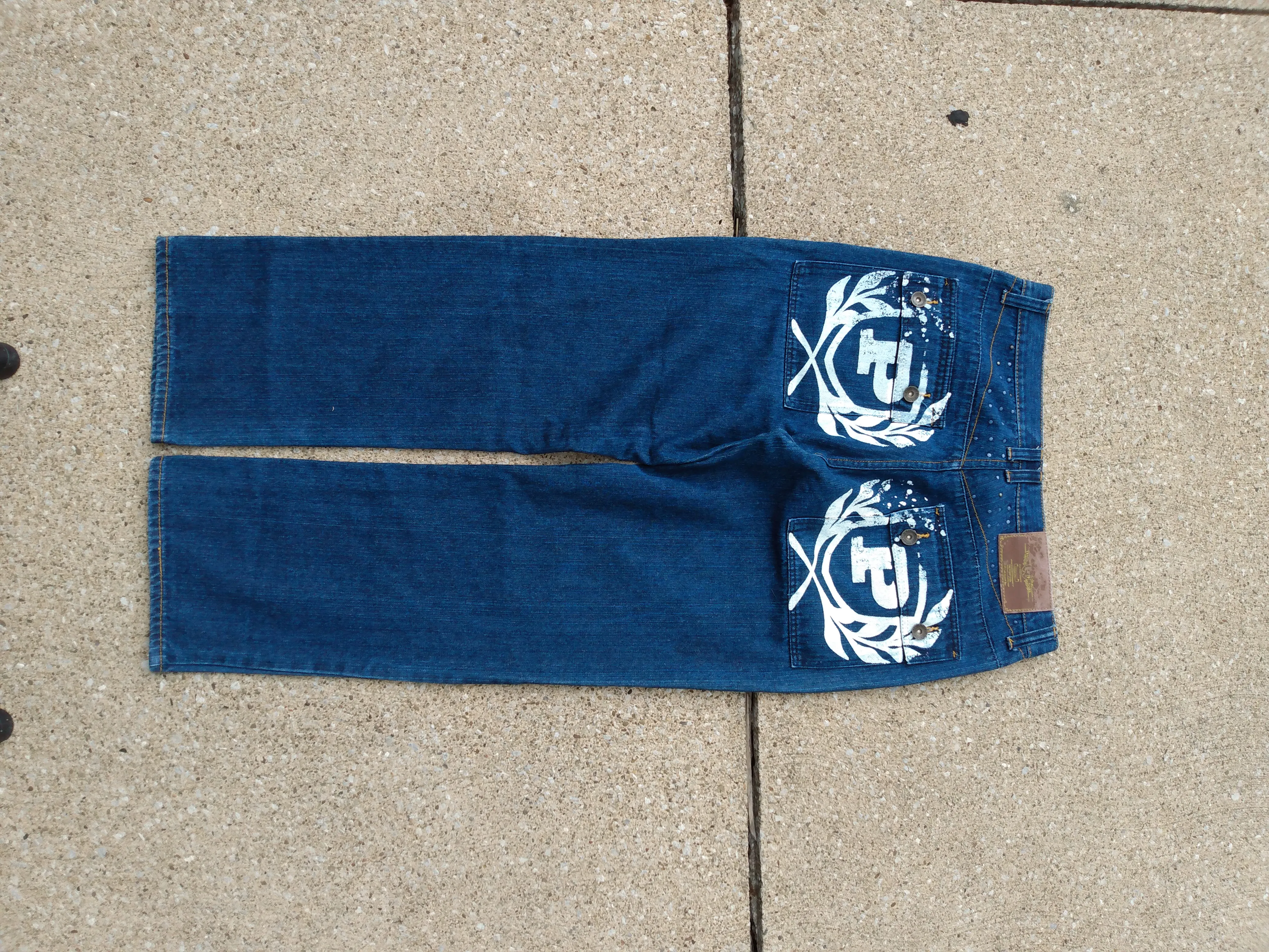 Vintage Baggy Studded Jeans Phat Farm