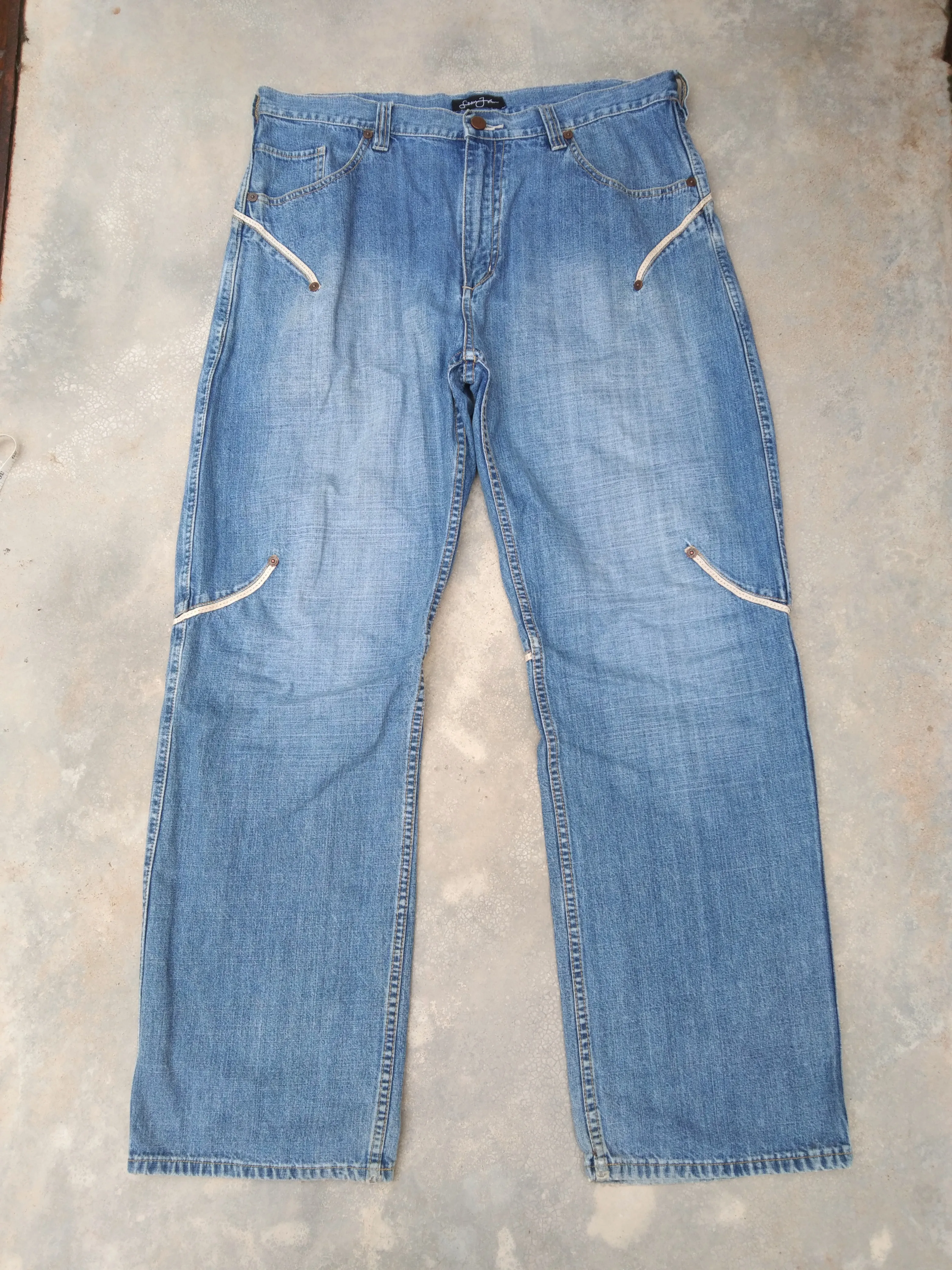 Vintage Sean John Jnco Style Baggy Jeans 35x32