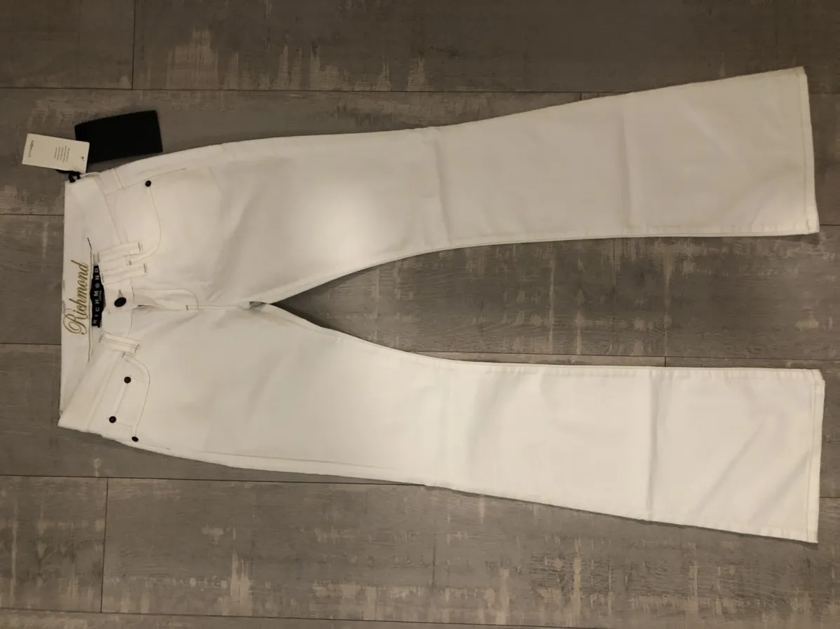 John Richmond White Jeans Trousers Panta