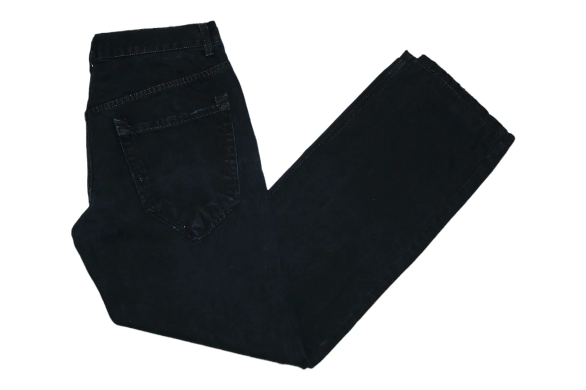 John Richmond Punk Distressed Low Rise Skinny Black Jeans