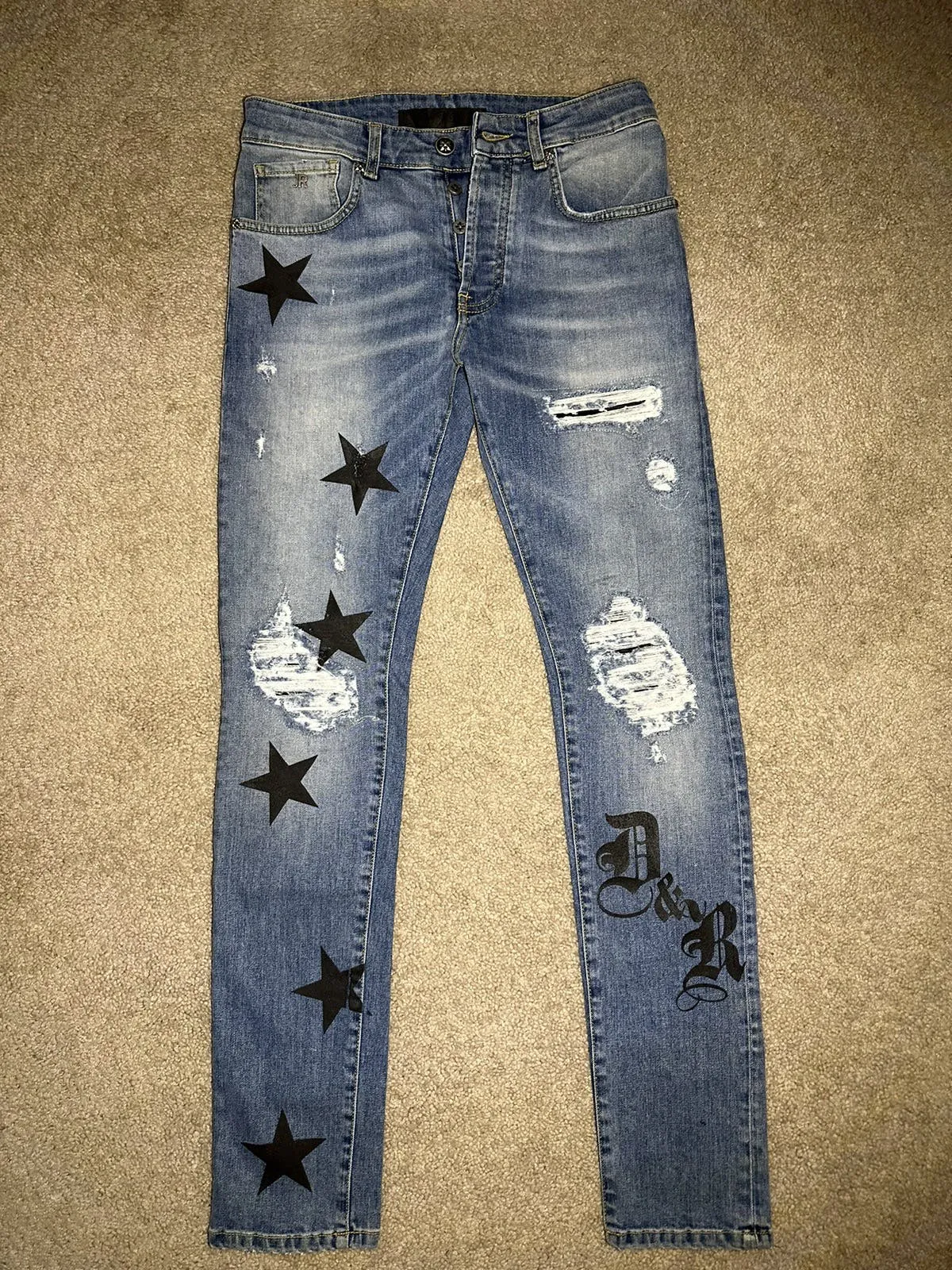 Blue “Dark & Rich Jeans w Stars