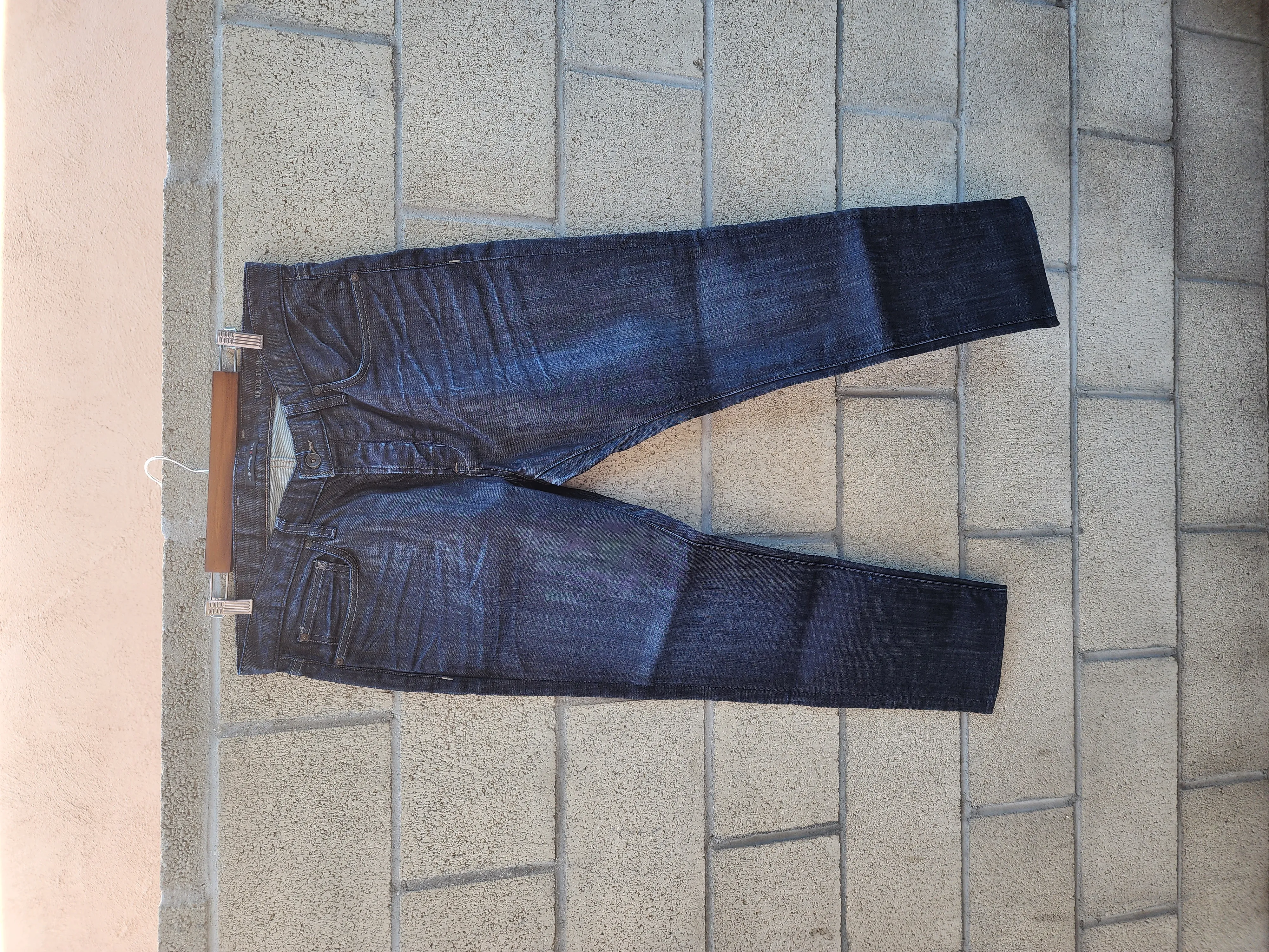 John Varvatos Wight Blue Wash Skinny Jeans Mens Size 38
