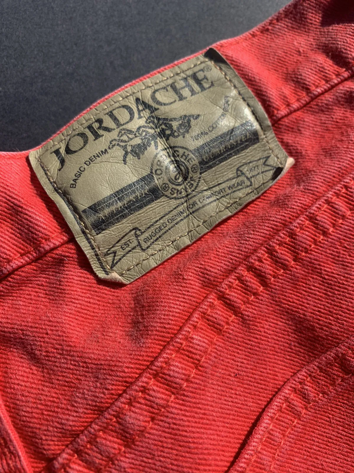 90’s Vintage Jordache red jeans