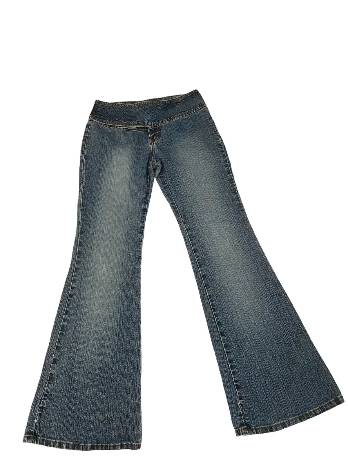 Vintage Style Y2K Flare Low Rise Stretch Denim Jeans