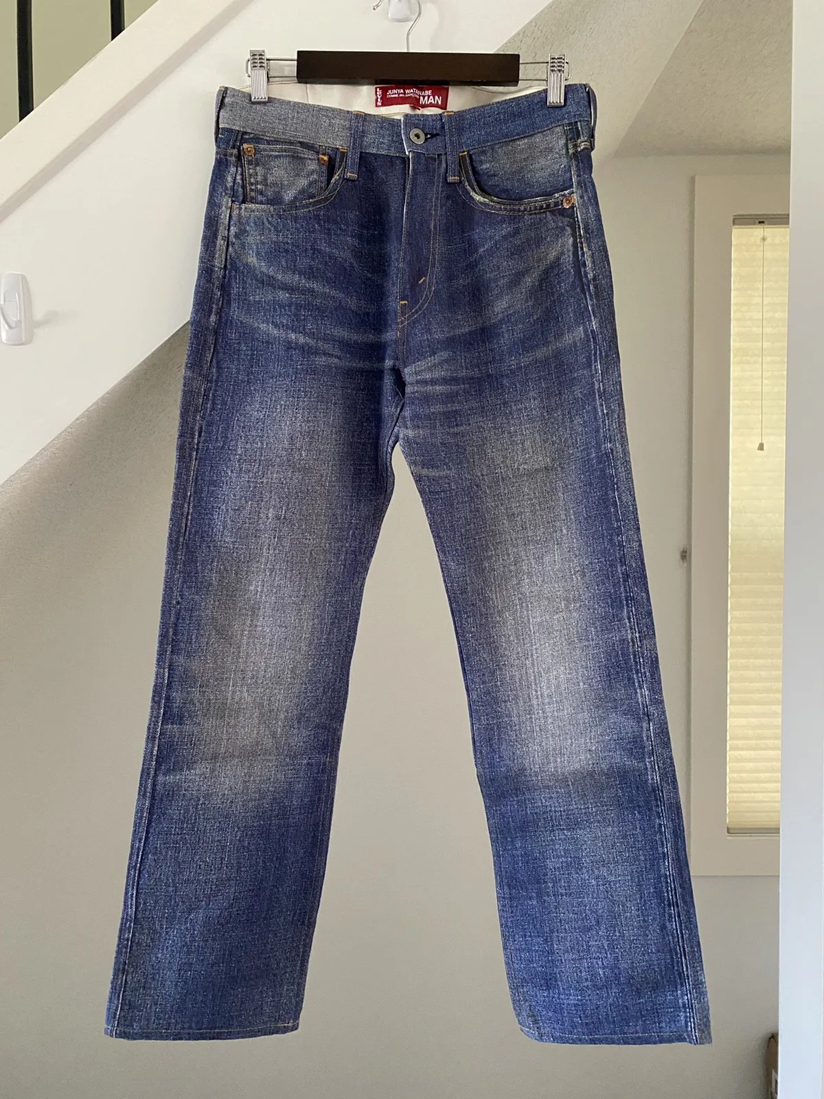 Junya x Levi’s Denim Print Pants, size small