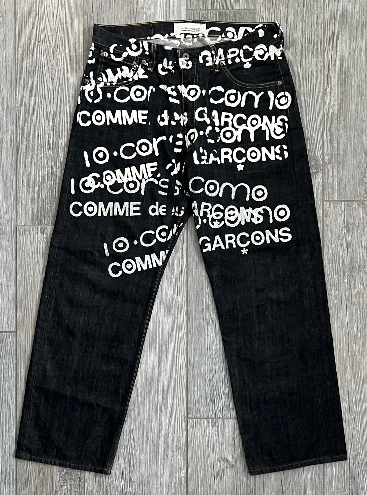AW2006 Junya Watanabe 10 Corso Como Graffiti Paint Denim
