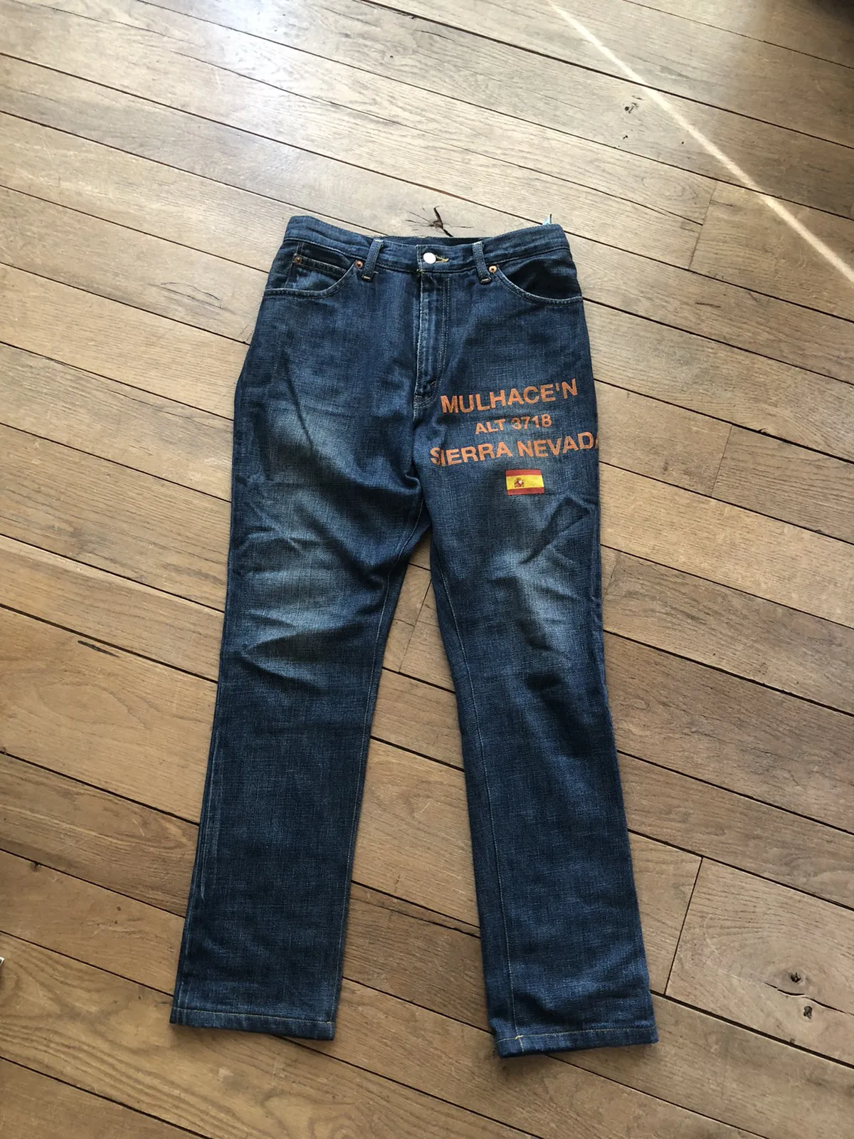 Junya Watanabe x Levi’s Spain flag denim jeans