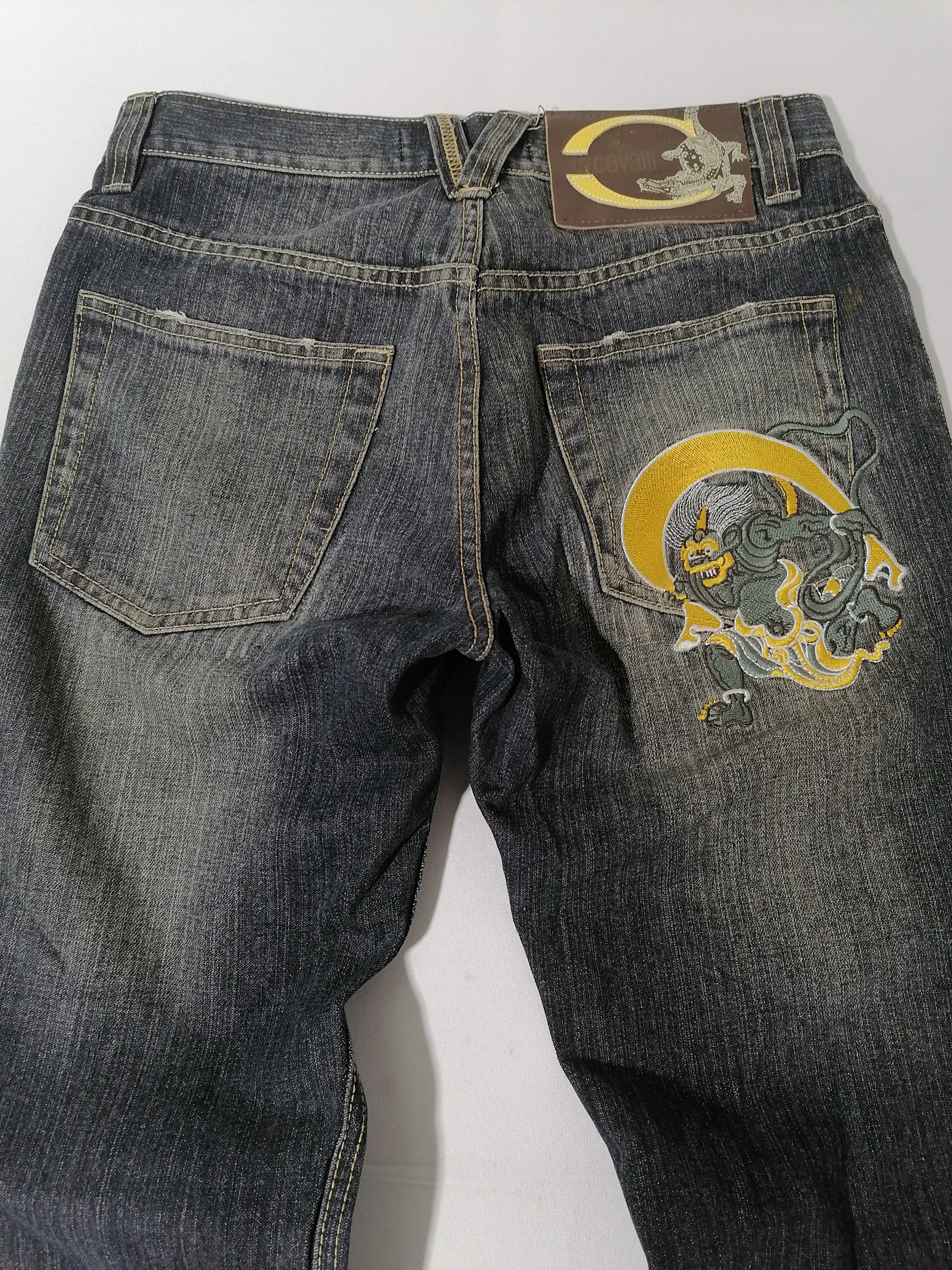 Just Cavalli Embroidered Denim Jeans