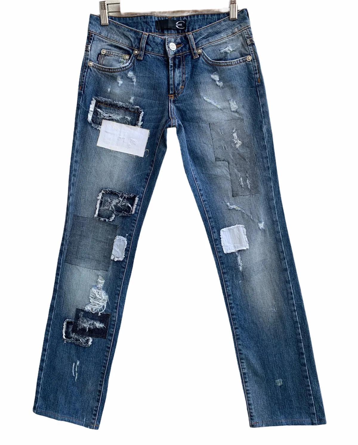 Distressed patchwork Just Cavalli Jeans
