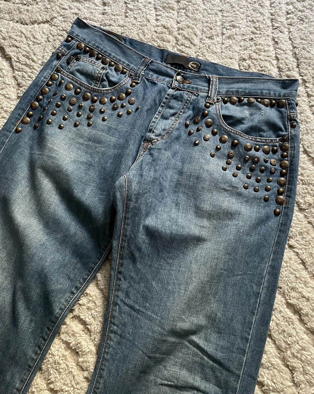 00s Cavalli Ornement de Bijou Denim