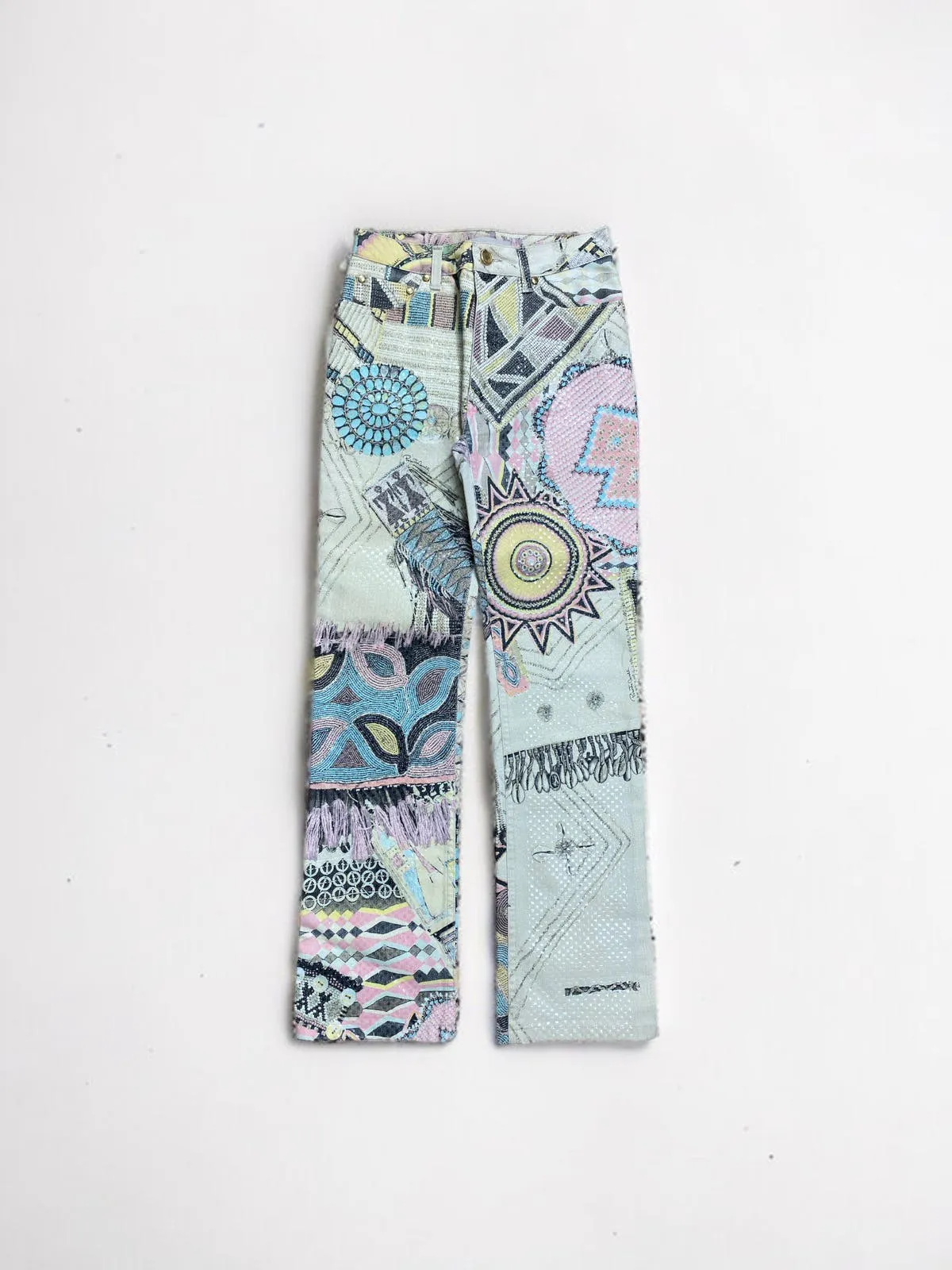 Roberto Cavalli Glitter Mandala Pants