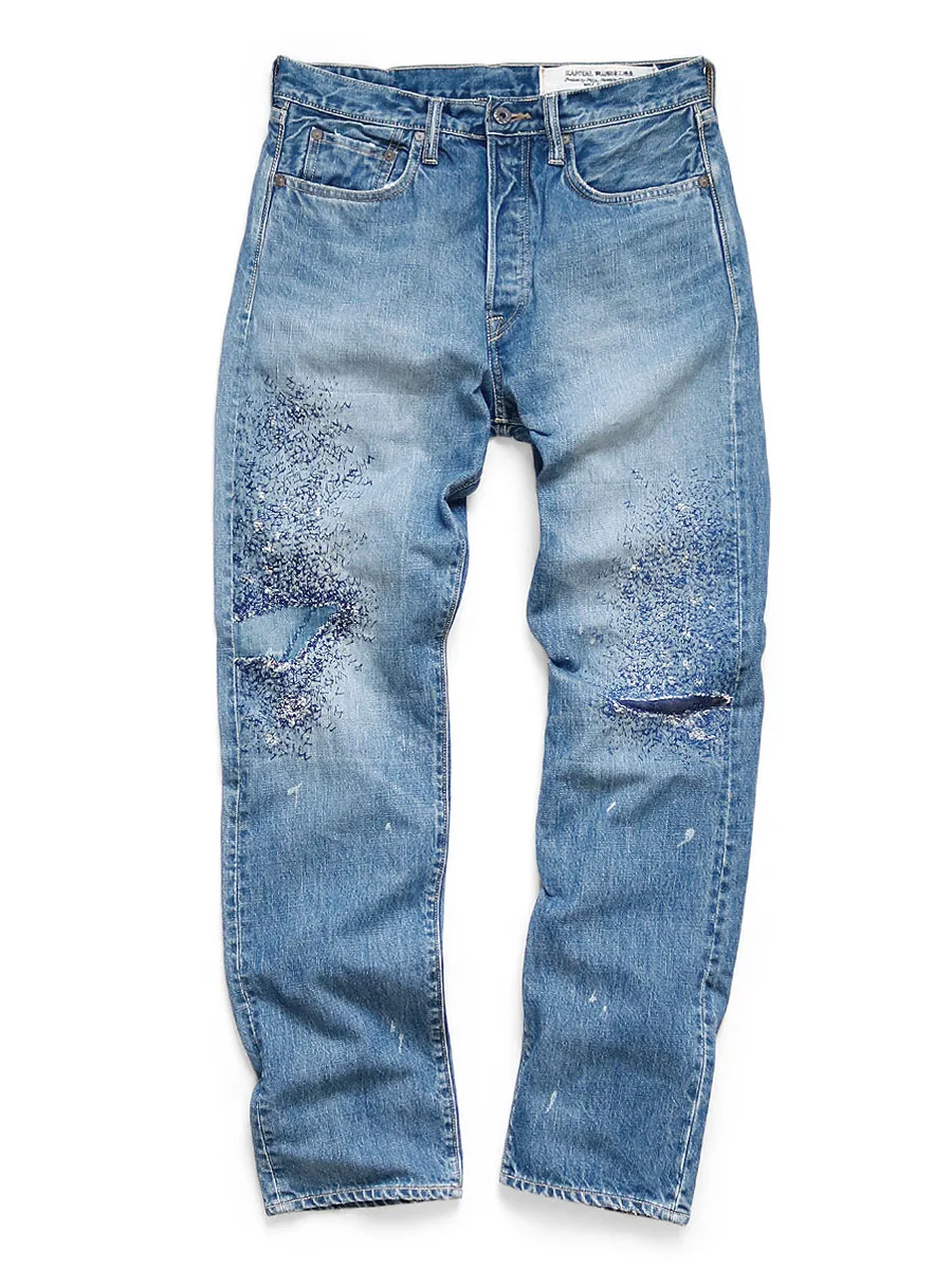 Kapital 14oz Monkey Cisco 3 Year Proccessed Denim