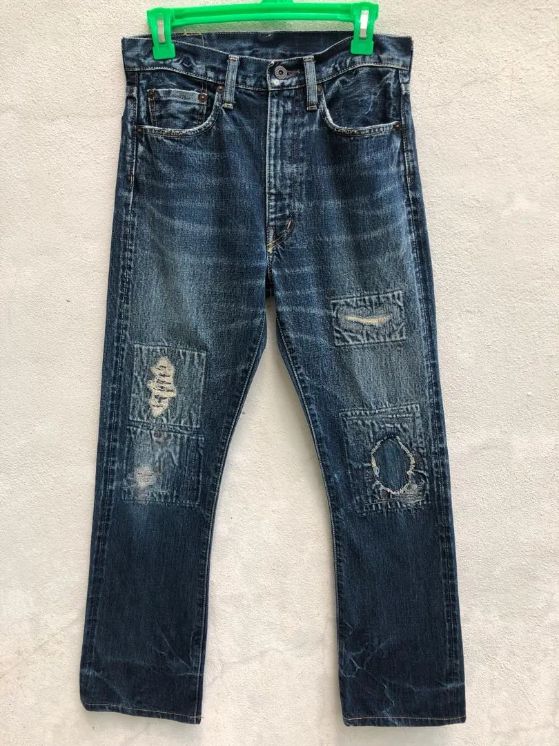 Kapital Cactus Blue Hand Redline Selvedge Boro Denim