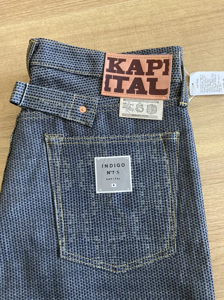 Kapital Century Denim Indigo No 7S 5p Monkey Cisco- Stone