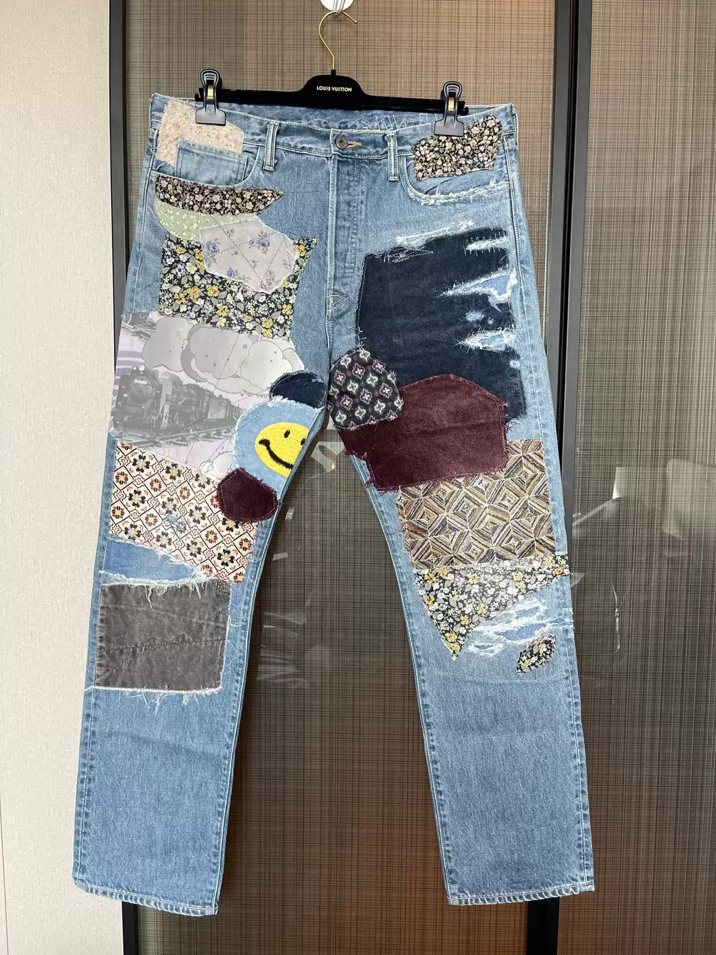 Kapital Face Patched Jeans