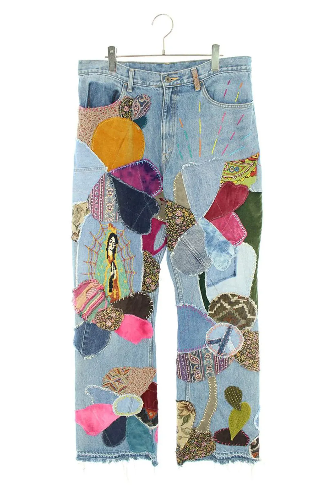Kapital FLARE STARE HIPPIE INSANE REMAKE patchwork jeans