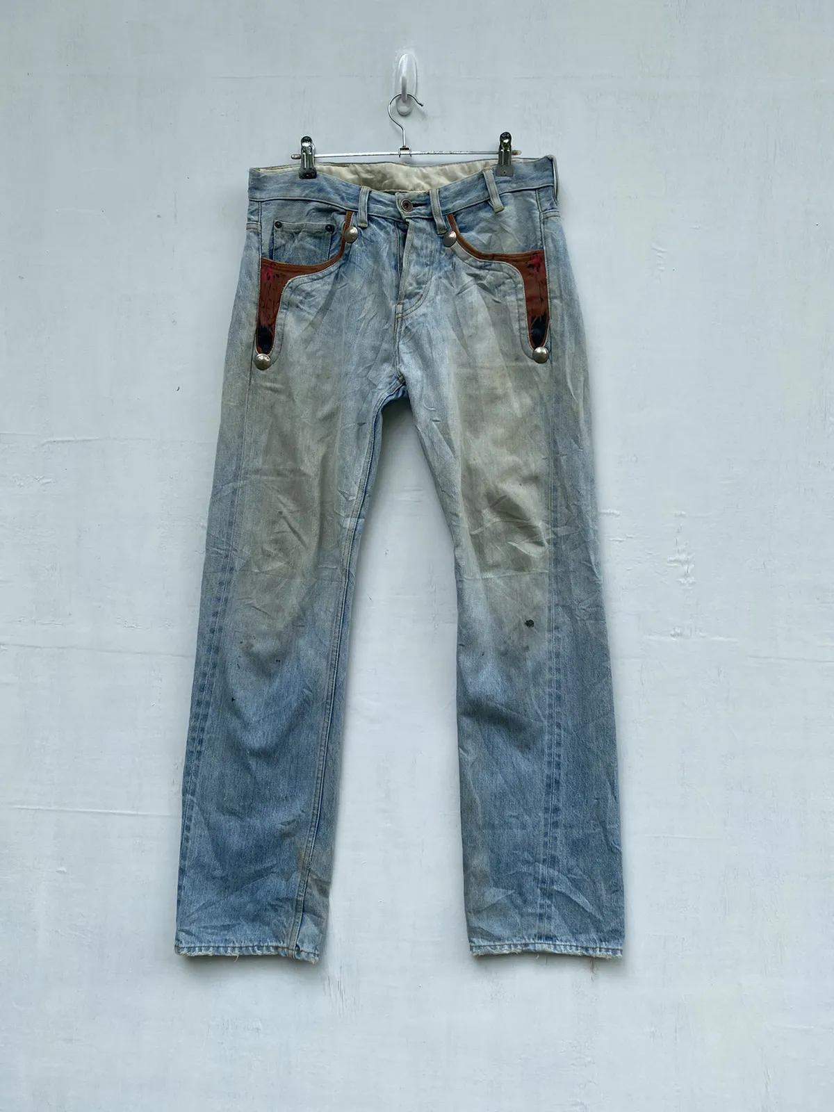 JAPAN BRAND DISTRESS GEMSTONE SELVEDGE