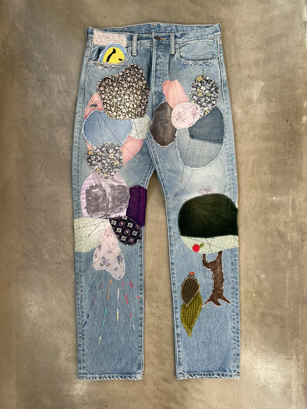 KAPITAL Insane Remake Hippie Apple Tree Monkey CISCO Denim