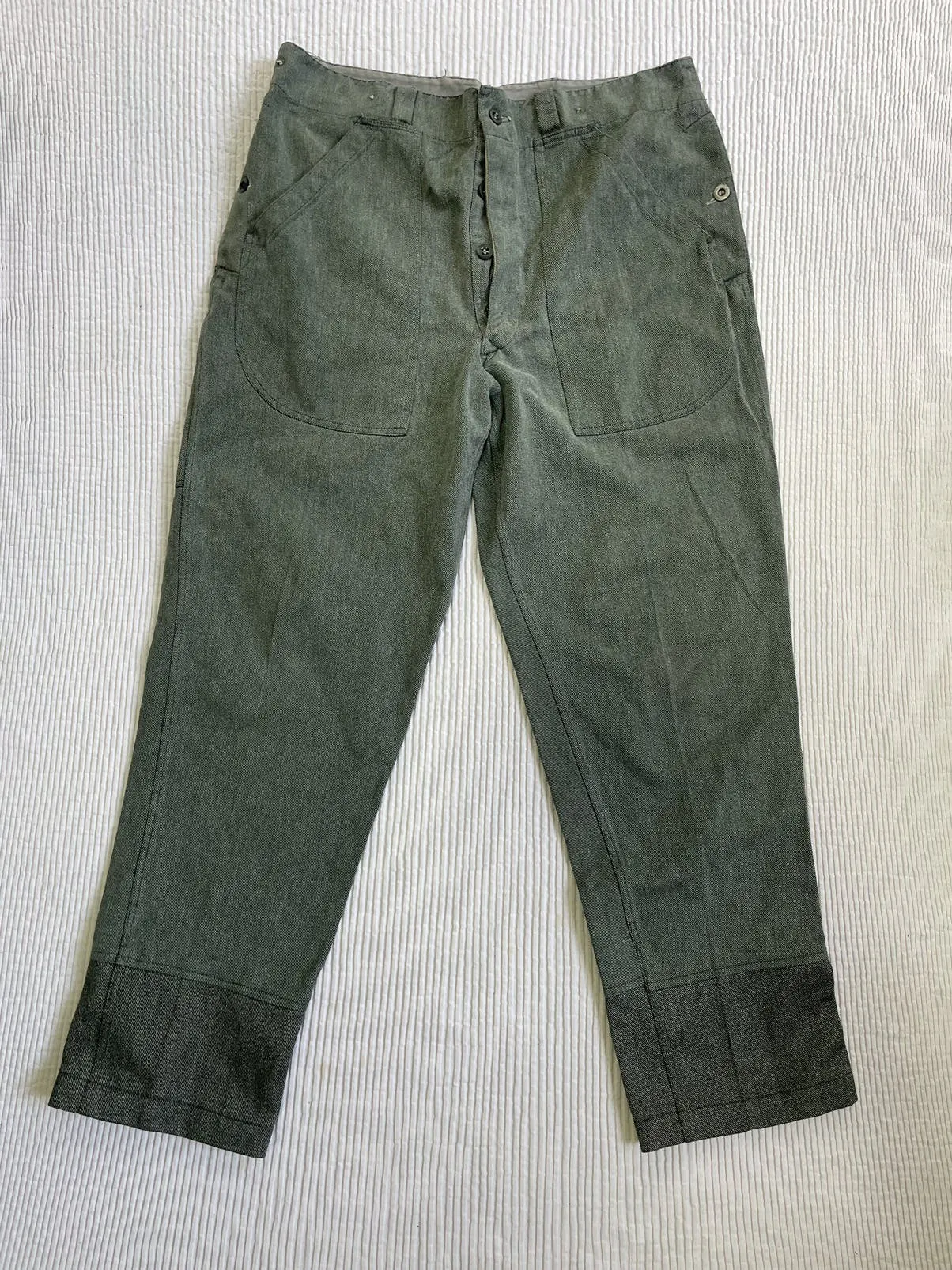 60s Swiss Salt & Pepper Prisoner Pant
