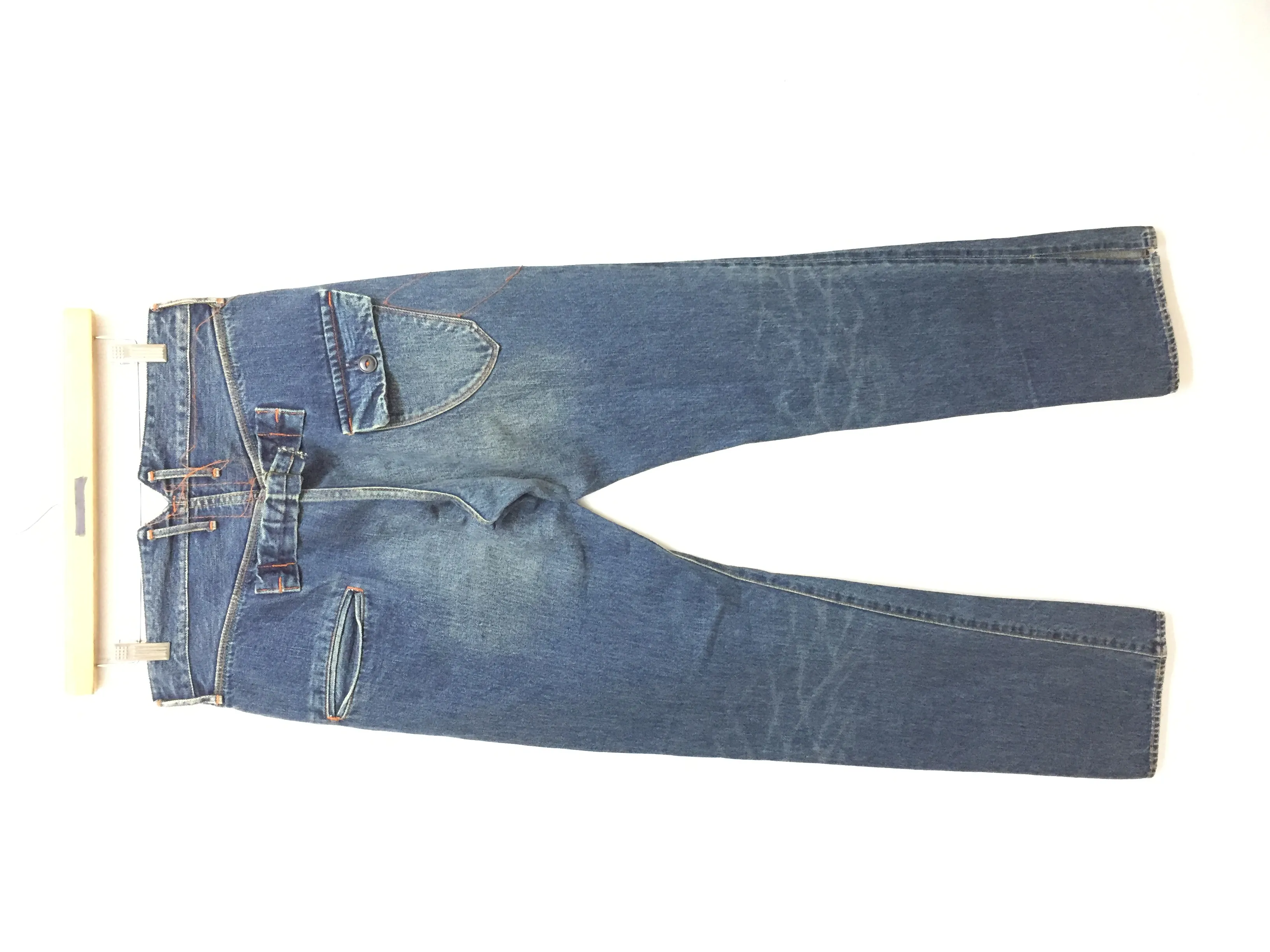 Fishtail bucked back salvage denim kapital