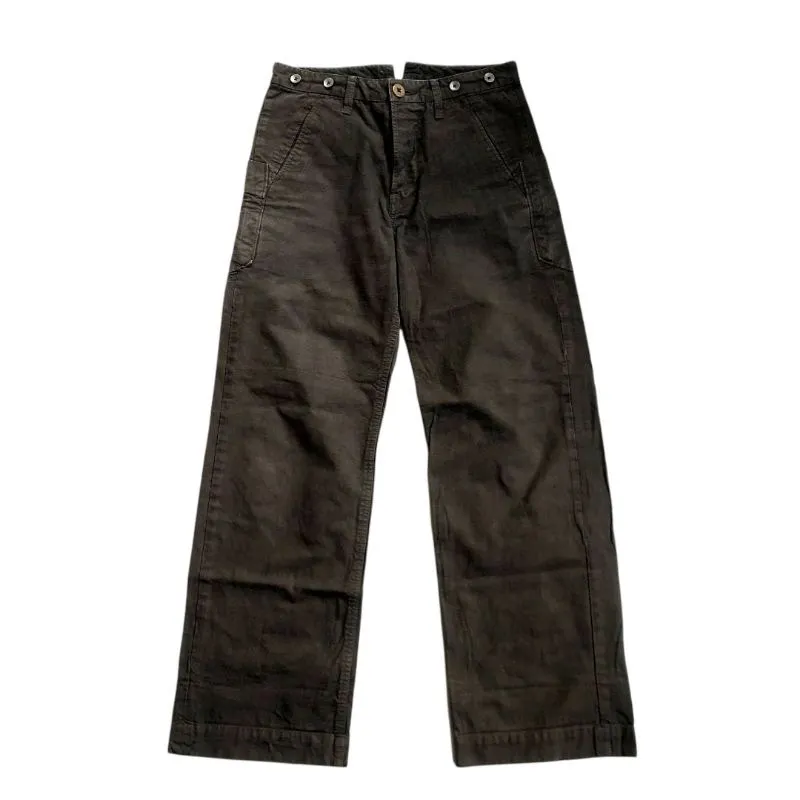 Hiroshi Kato Pants With Buckle Back Pants