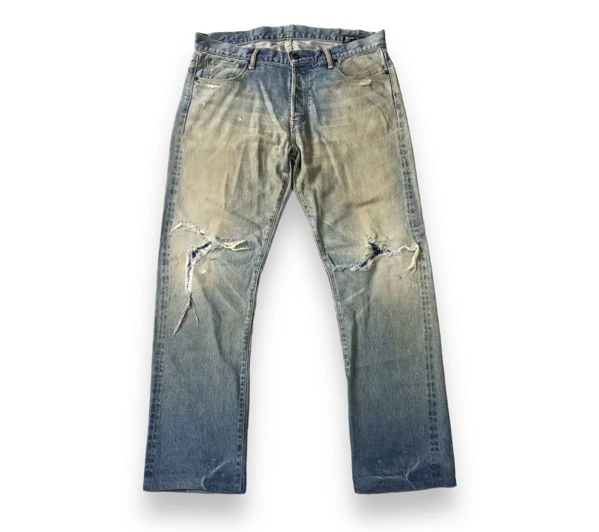 Rare! Vintage Kato Distressed Designer Japan Selvedge Denim