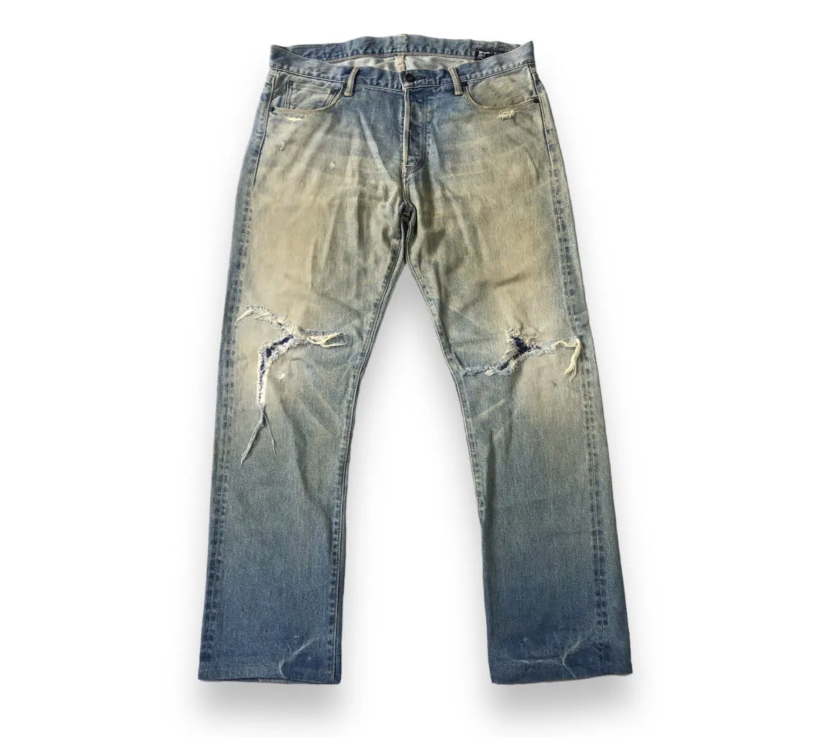Rare! Vintage Kato Distressed Designer Japan Selvedge Denim