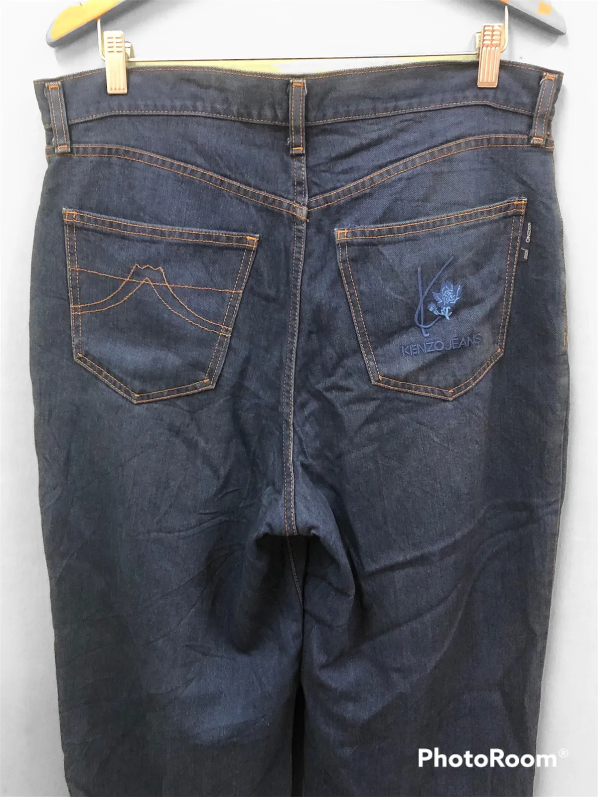 KENZO - WIDE BAGGY FIT RAYON CLASSICS RAW DENIM
