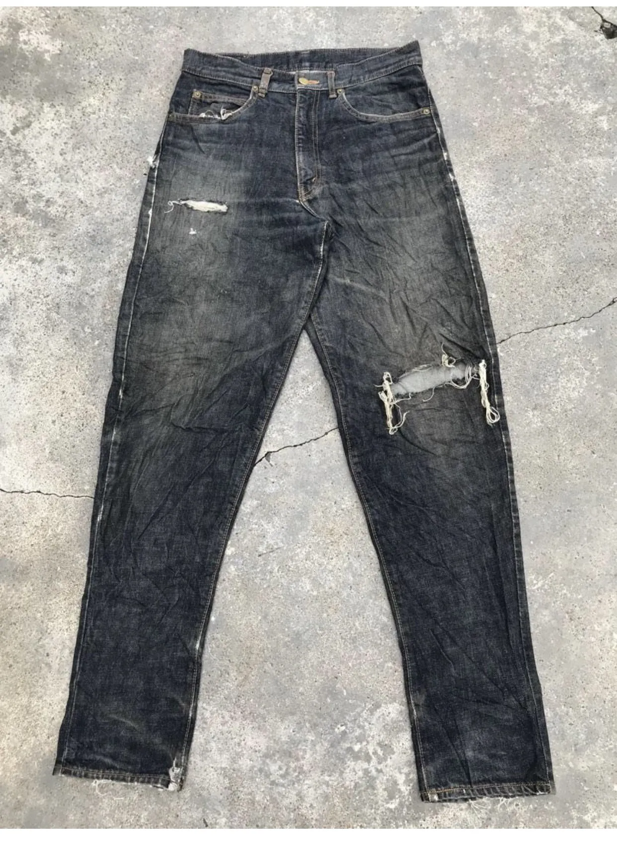Holy DESTROY!!! KENZO JEANS DESTROY DESIGN distressed style