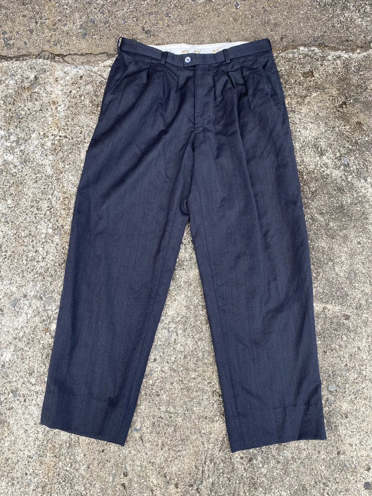 Vintage Pinstriped Trousers Pants By Kenzo