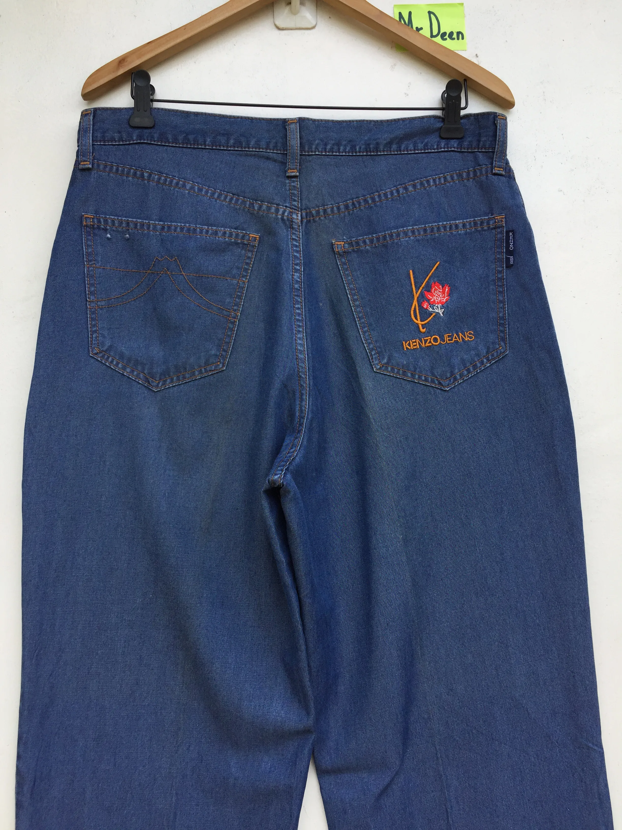 Vintage 90s Kenzo Jeans Floral Denim Pants