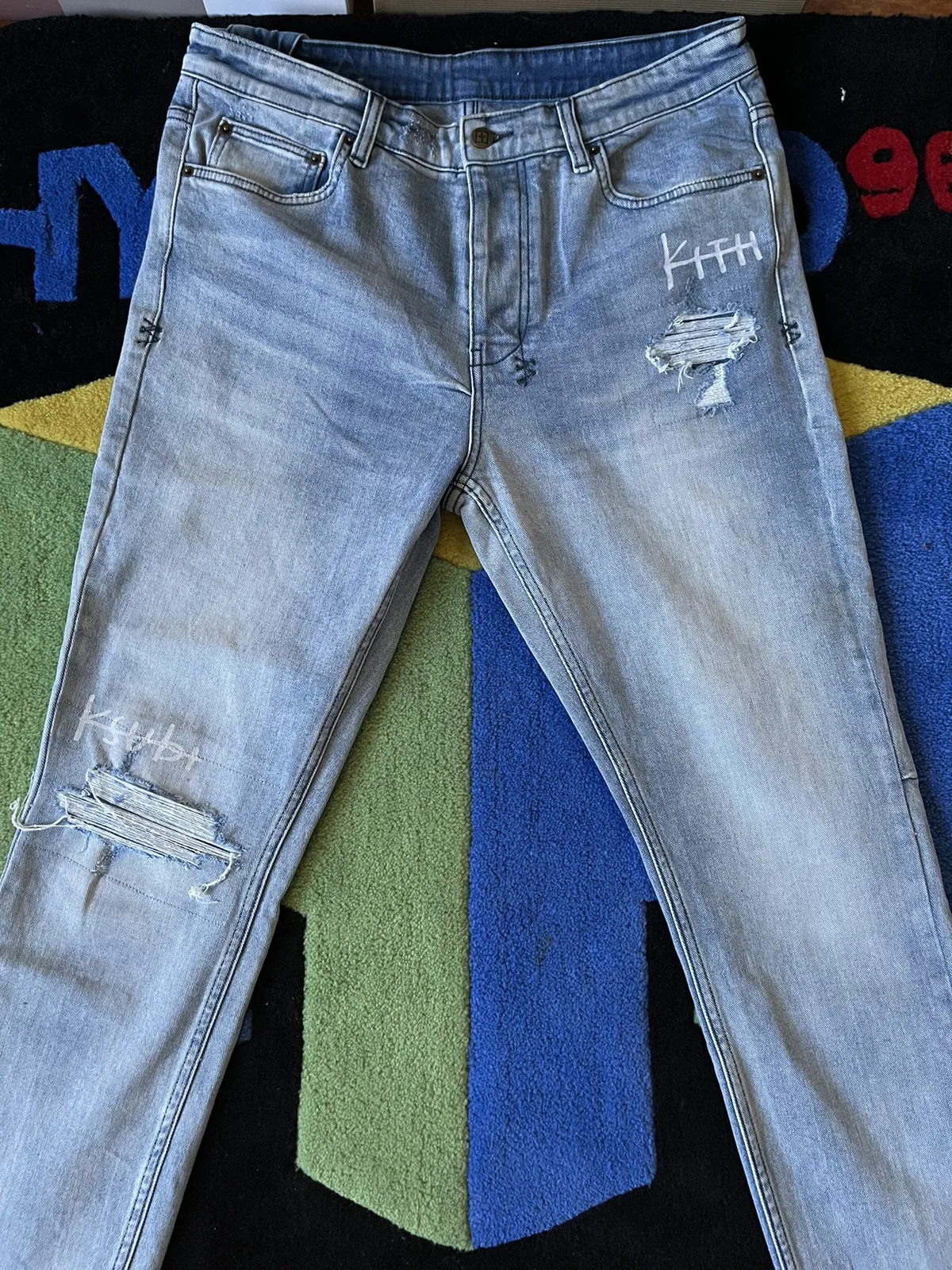 KITH KSUBI CHITCH STRETCH DENIM - PHILLY BLUE