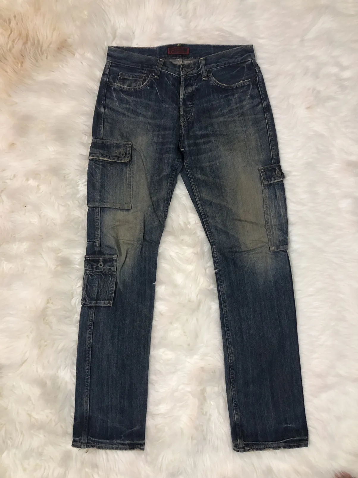 Rare❗️ John Bull x Kojima Genes Cargo Denim Jeans Nice Design