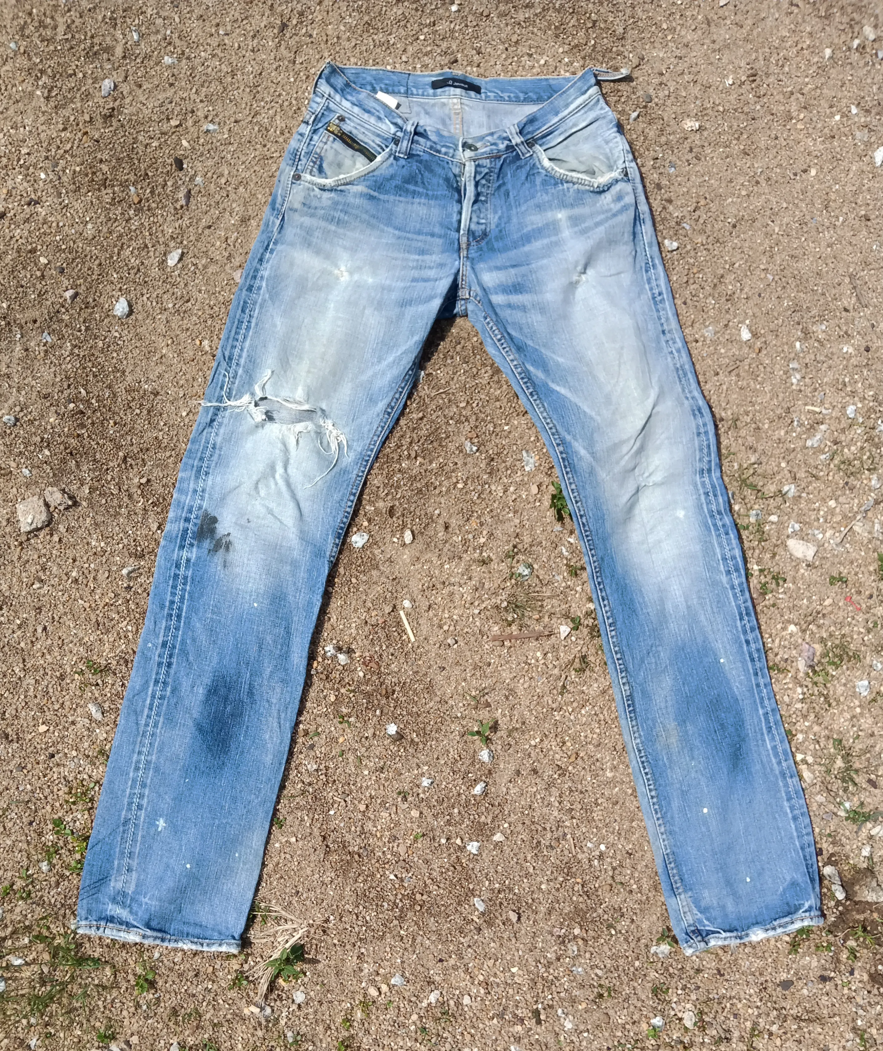 VINTAGE JOHNBULL KOJIMA GENES DISTRESSED SELVEDGE DENIM