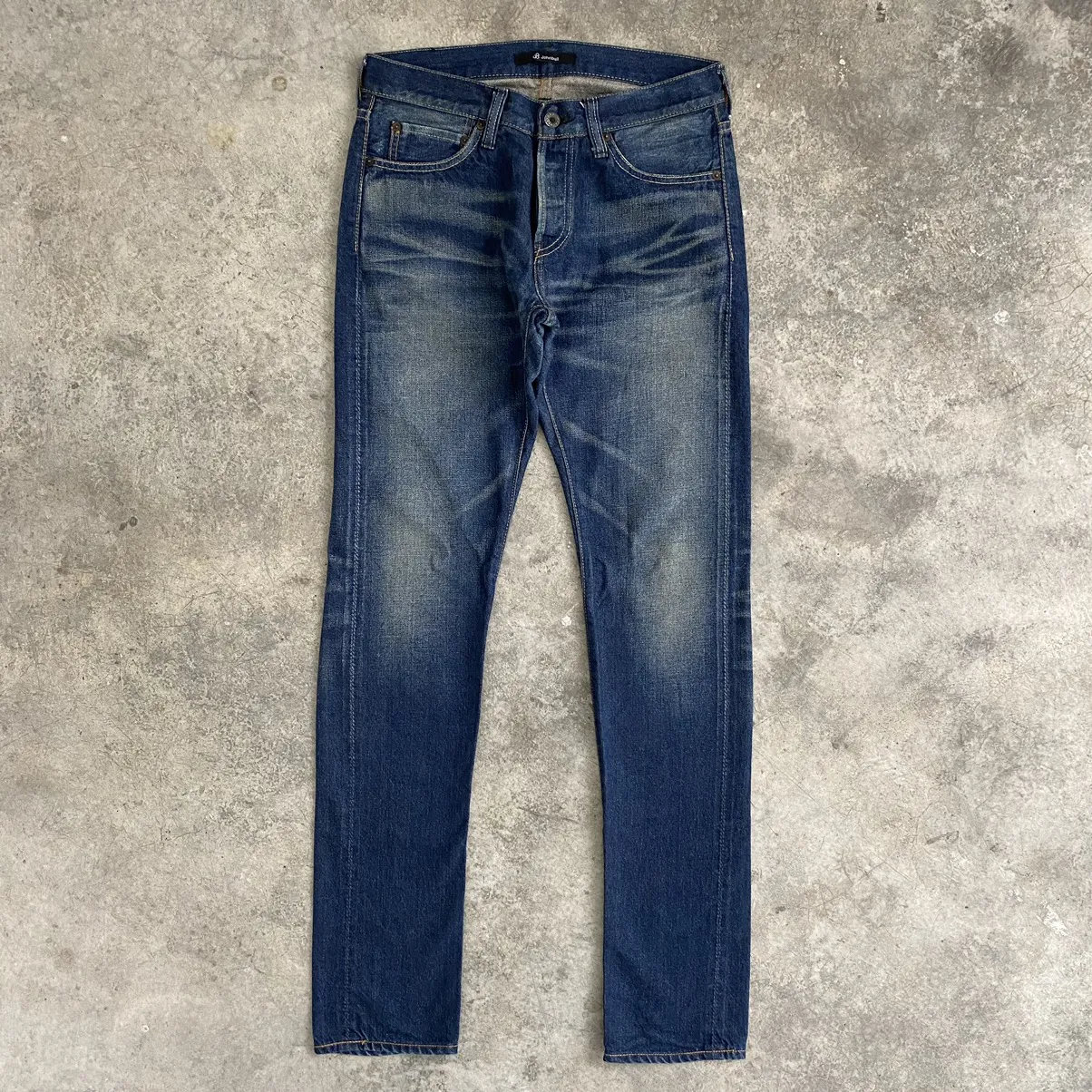 Japanese Brand John Bull Slim Fit Faded Selvedge Denim