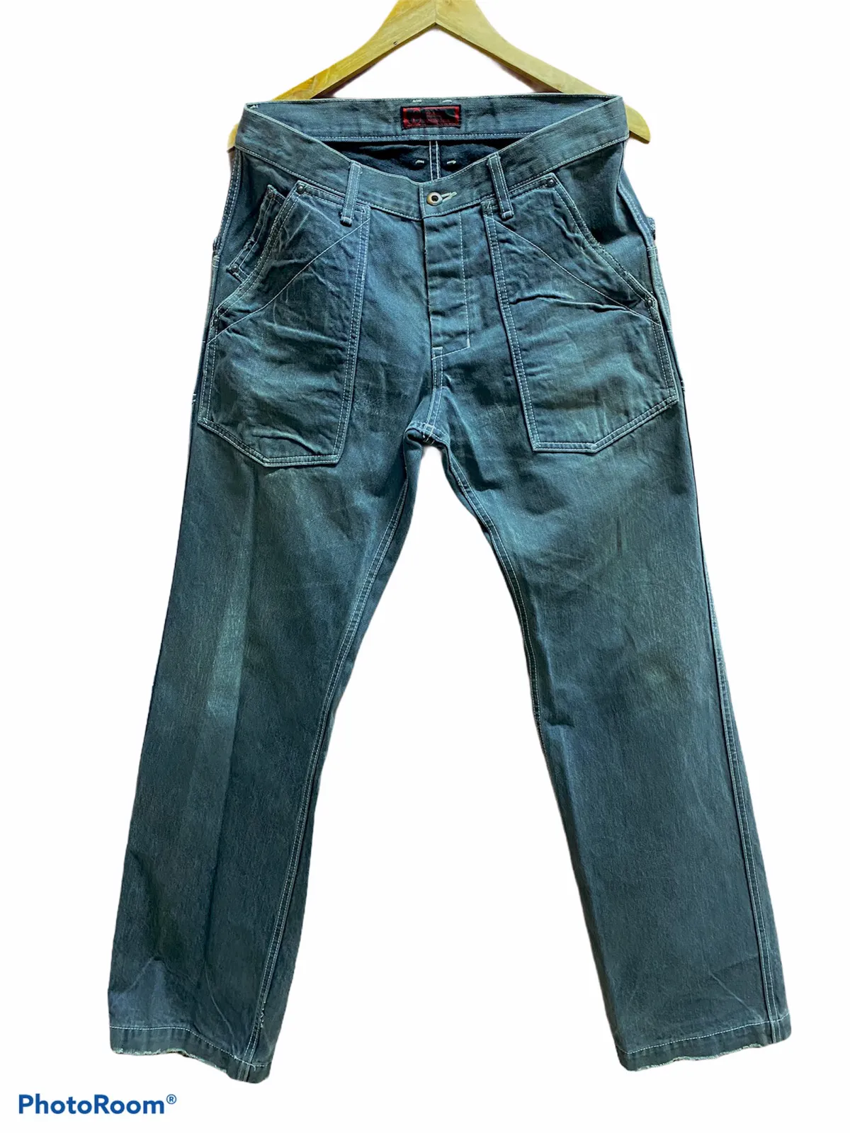 Japanese Brand John Bull Buckle Back Denim