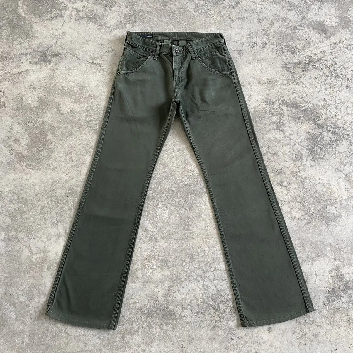 John Bull Japan Military Green Bootcut Flare Jeans