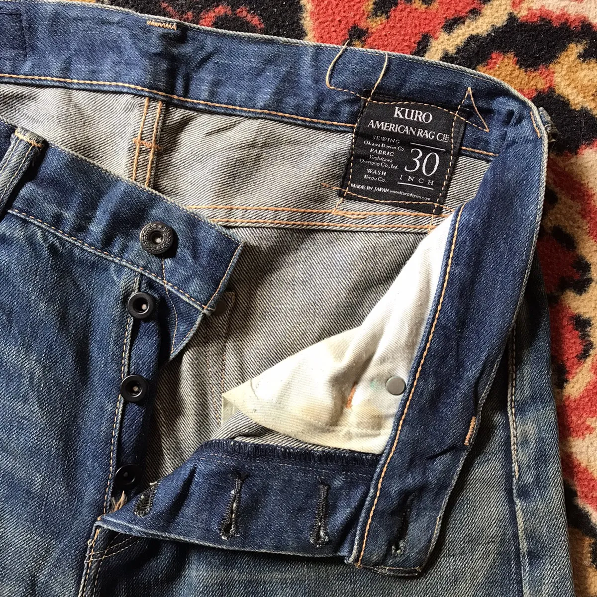 Kuro denim american Rag cie nice honeycombs from okinawa