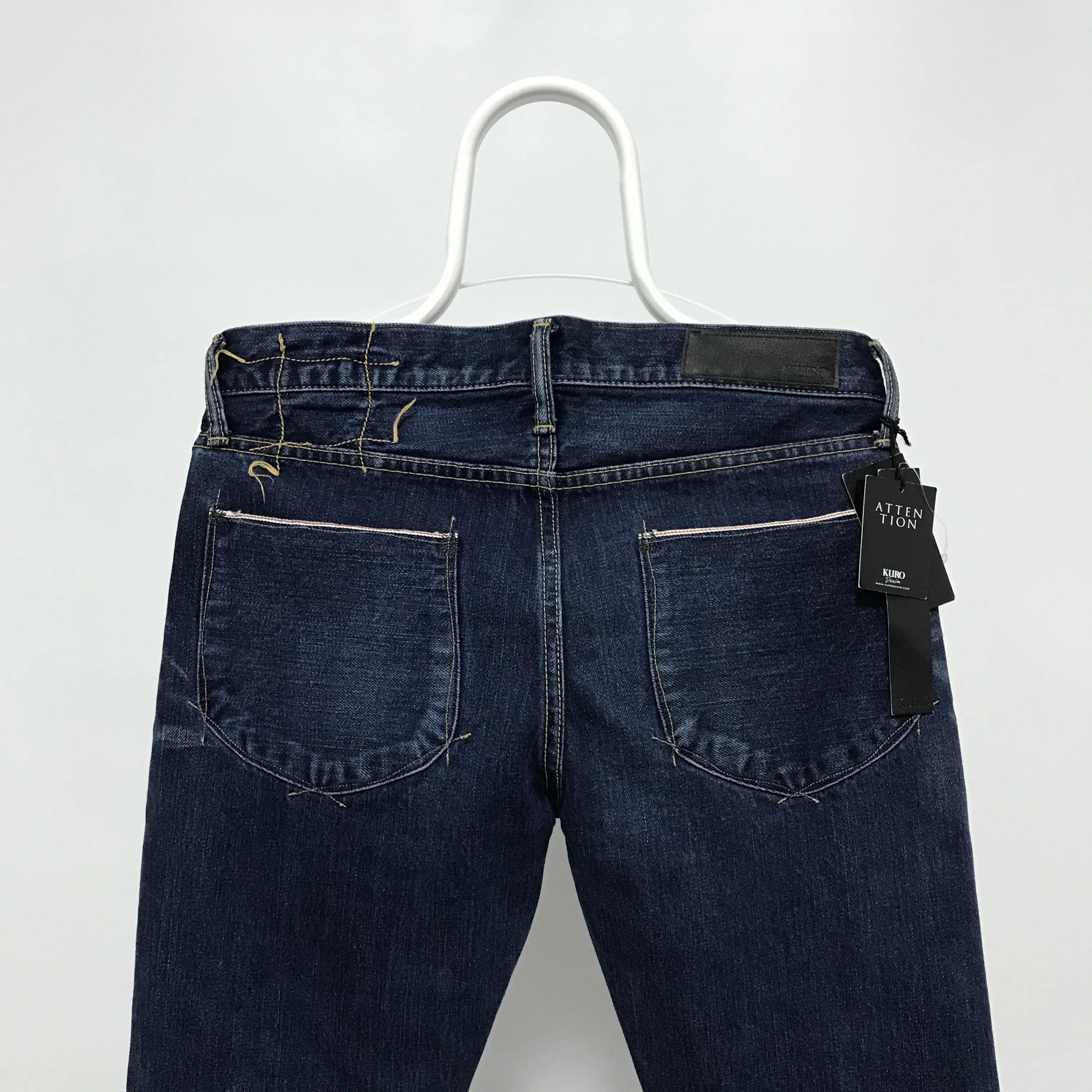 KURO Graphite Vintage Wash Japan Selvedge Denim Jeans