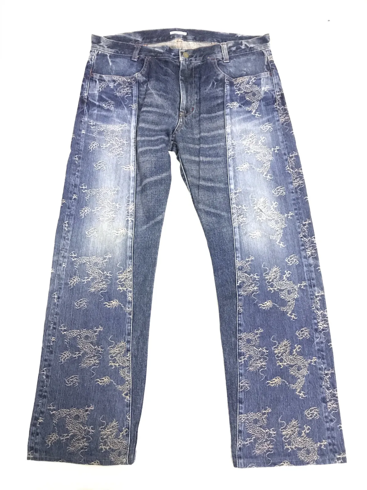 Rare Art of Dragon Kuro Denim Blue Jeans Superb Condition